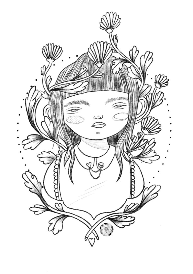 Free Colour Me In Printables – Anja Sturm Illustration